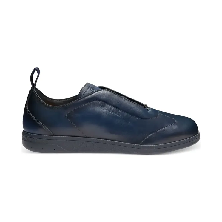 Santoni Klassische Slip-On-Sneakers “Blue” (MBPL22109OCATOIL)