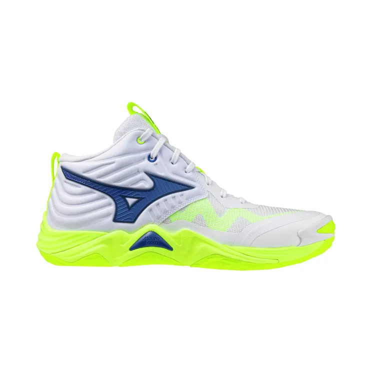 Mizuno Wave Momentum Elite Mid White Lightning Yellow Dazzling Blue (V1GA251739)