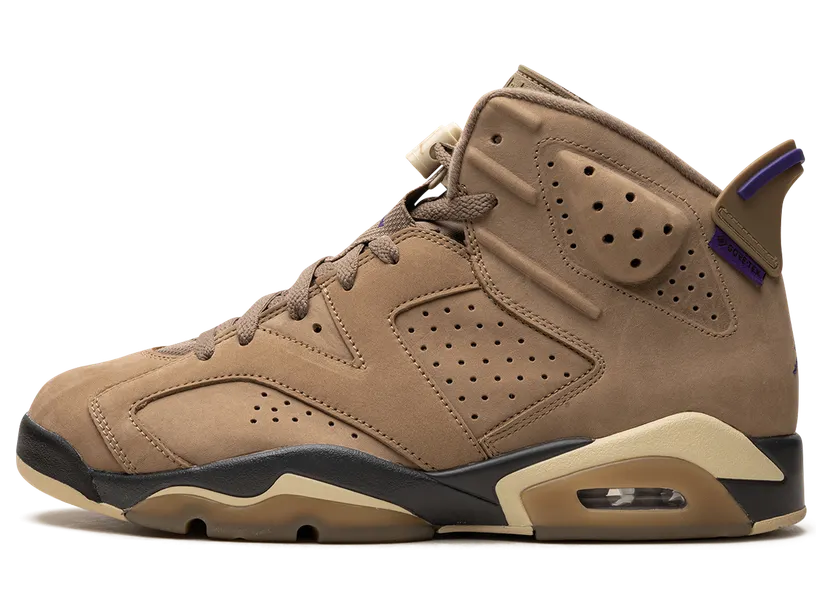 Air Jordan 6 GORE-TEX ‘Brown Kelp’ Brown Kelp/Shadow Brown/Court Purple/Team Gold (FD1643-300)