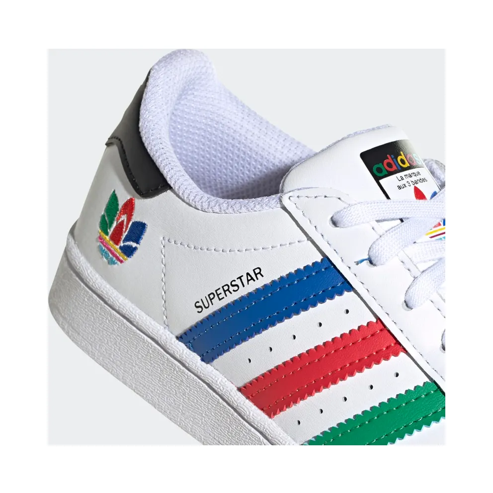 adidas Superstar Cloud White / Green / Core Black (FW5238)