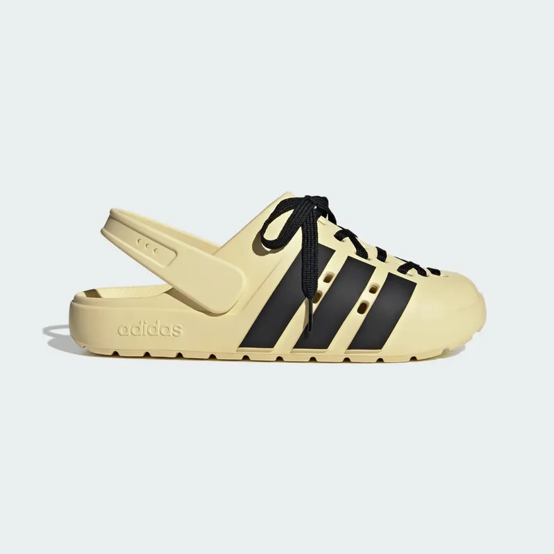 adidas Adilette Clog 2.0 Warm Vanilla Core Black Gold Metallic (JR4026)