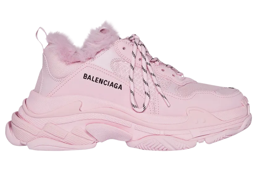 Balenciaga Triple S Fake Fur Pink (W) (668562W3CQ55000)