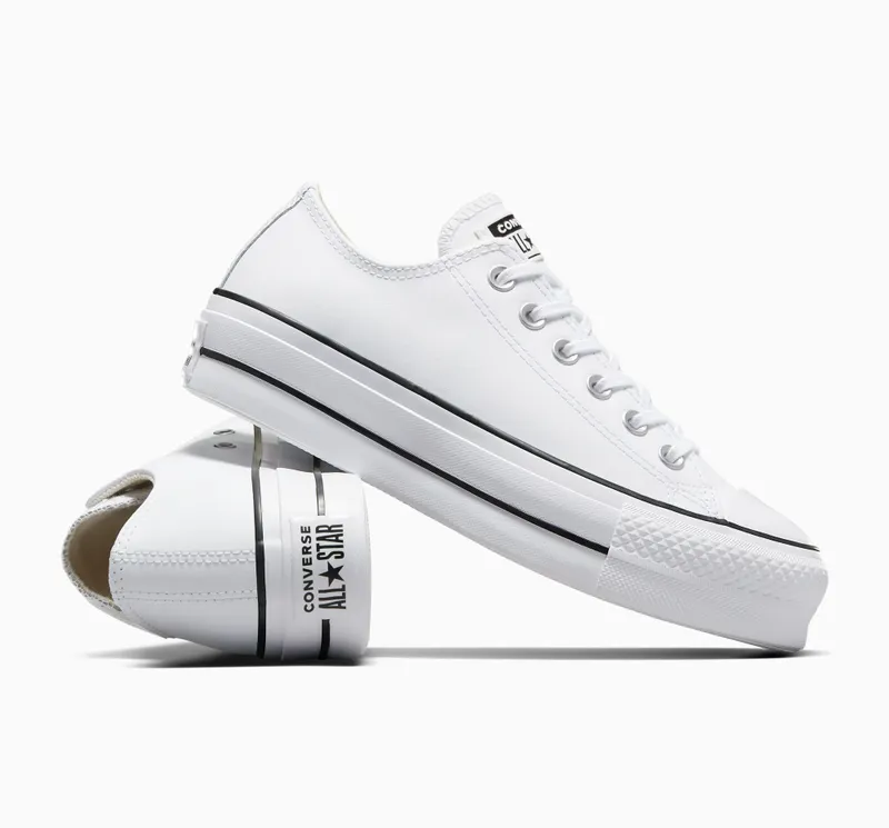 Converse Chuck Taylor All Star Platform Clean Leather Low-Top (561680C)