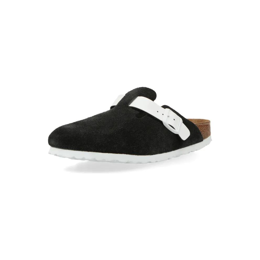 Birkenstock Boston VL W (Black / White) – 1025937