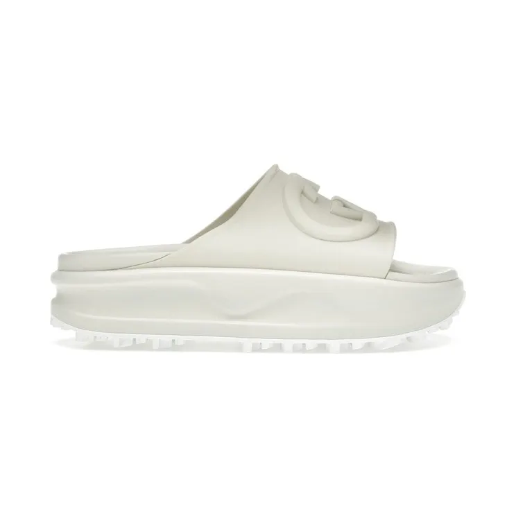 Gucci GG Oversize Slide Sandal Interlocking G Off White (692845 JF000 9110)