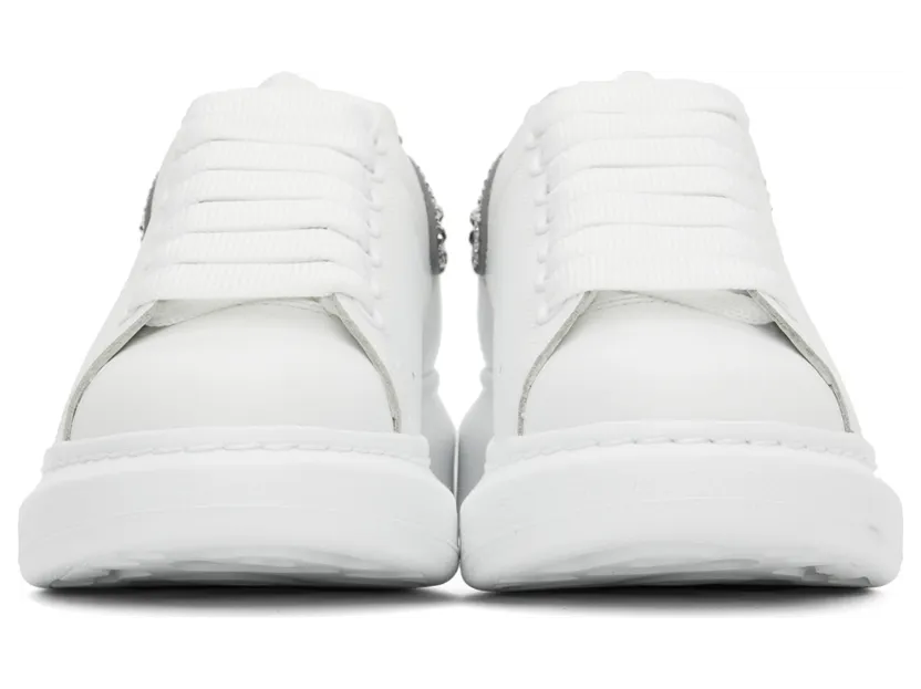 Alexander McQueen White & Black Oversized Sneakers (676700WIAFK) (2)