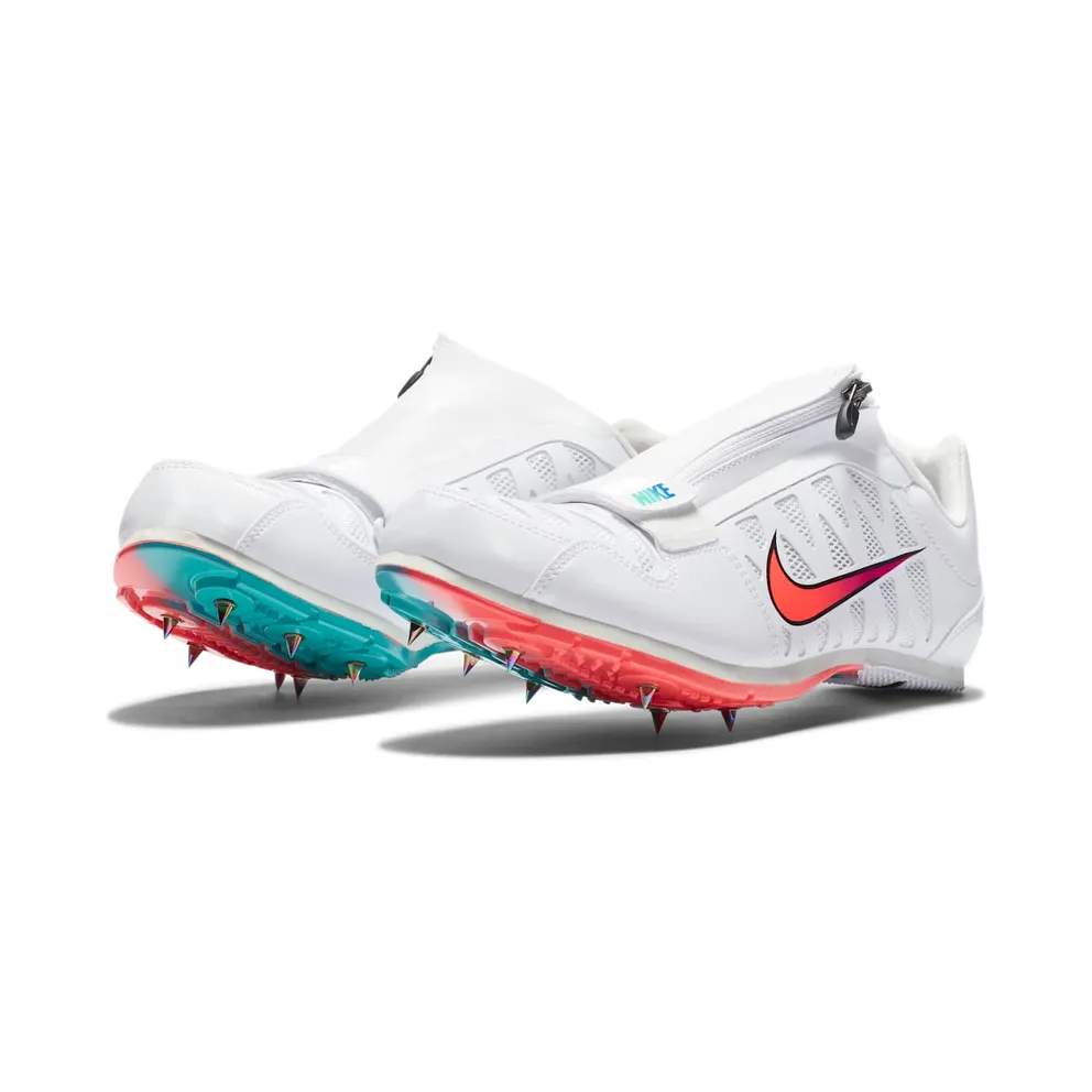 Nike Zoom Long Jump 4 Track spike “White / Black / Hyper Jade / Flash Crimson” (415339-101)