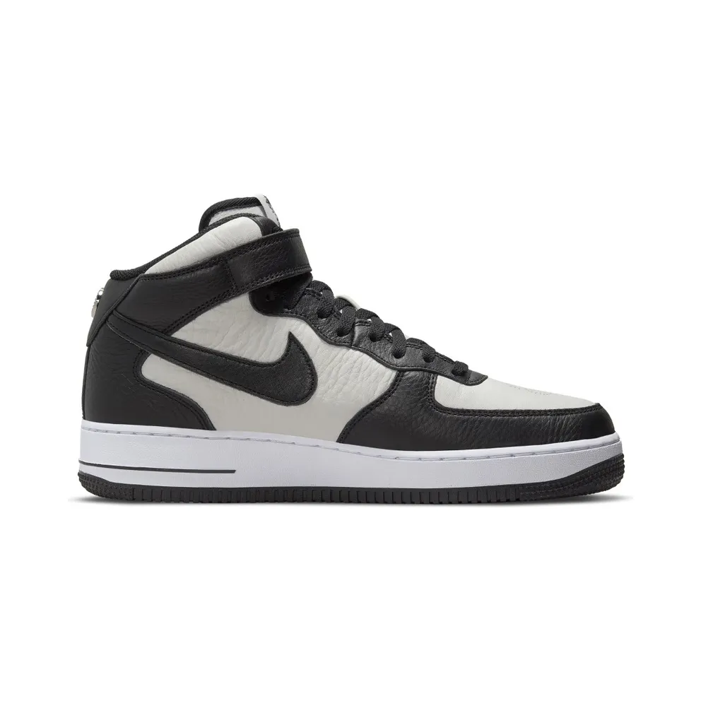 Nike x Stussy Air Force 1 Mid Black White (DJ7840-002)