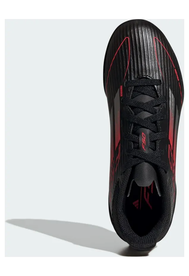 adidas F50 League Turf Core Black Iron Metallic Lucid Red (IE3756)