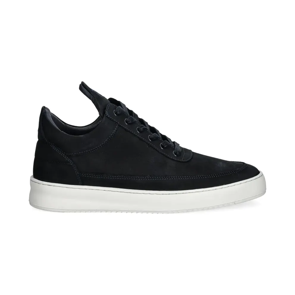 Filling Pieces Low Top Ripple Nubuck Navy
