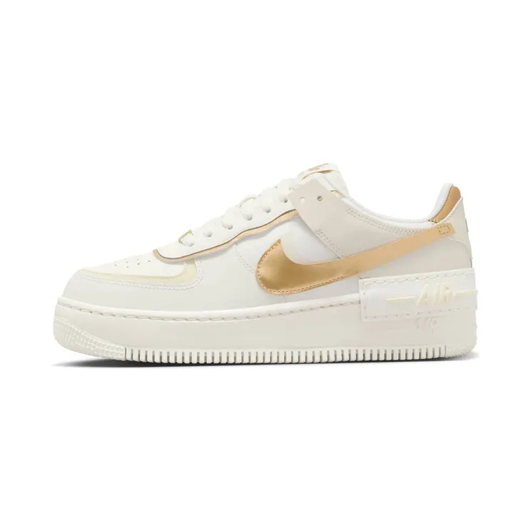 Nike Air Force 1 Shadow “Sail / Coconut Milk / Metallic Gold” (DZ1847-108)