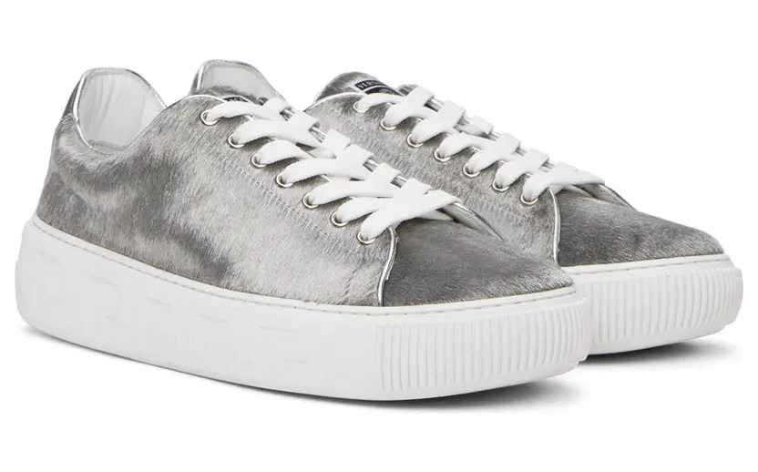 Versace Silver Greca Sneakers (DSU8404 1A04248) (4)