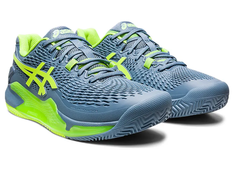 Asics GEL-RESOLUTION 9 CLAY Steel Blue/Hazard Green (1041A375.400)