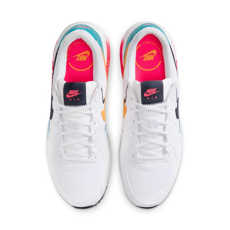Nike Air Max Excee White Dusty Cactus Laser Orange Thunder Blue (HF4854-100)