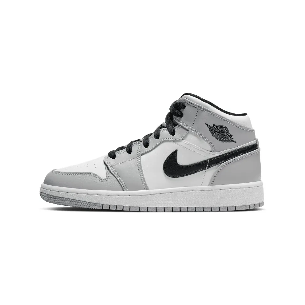 Air Jordan Nike AJ I 1 Mid ‘Light Smoke Grey’ (GS) (2020) (554725-092)