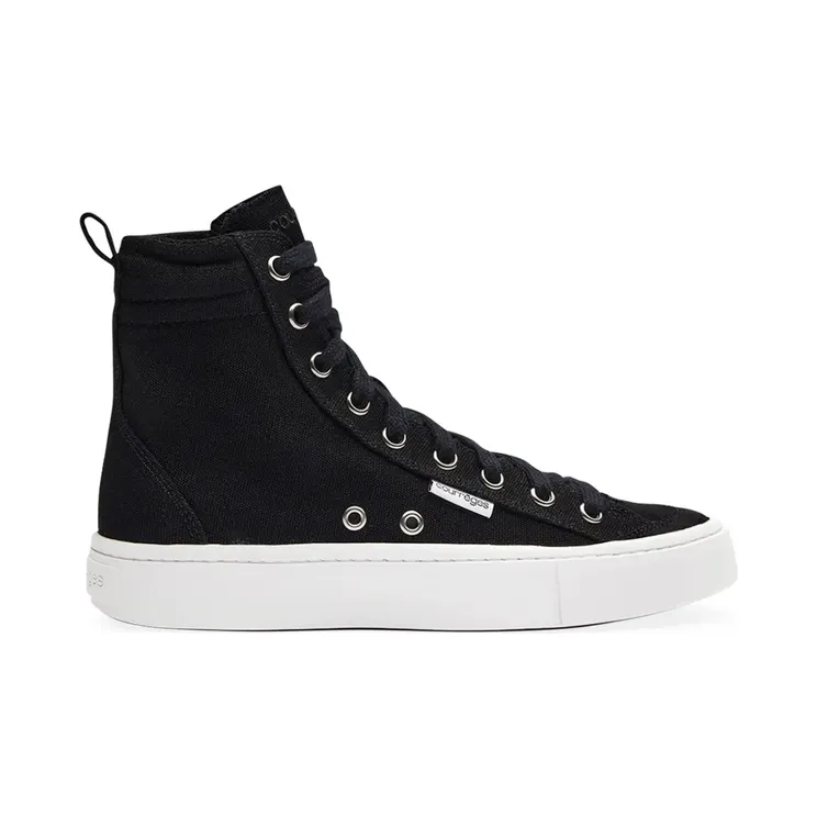 Courrèges Canvas 01 High-Top-Sneakers “Black” (VESSSN014CO0105)