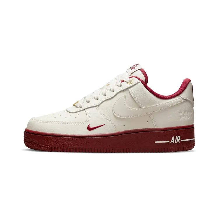 Nike Air Force 1 ’07 SE “Sail / Metallic Gold / Black / Team Red” (DQ7582-100)