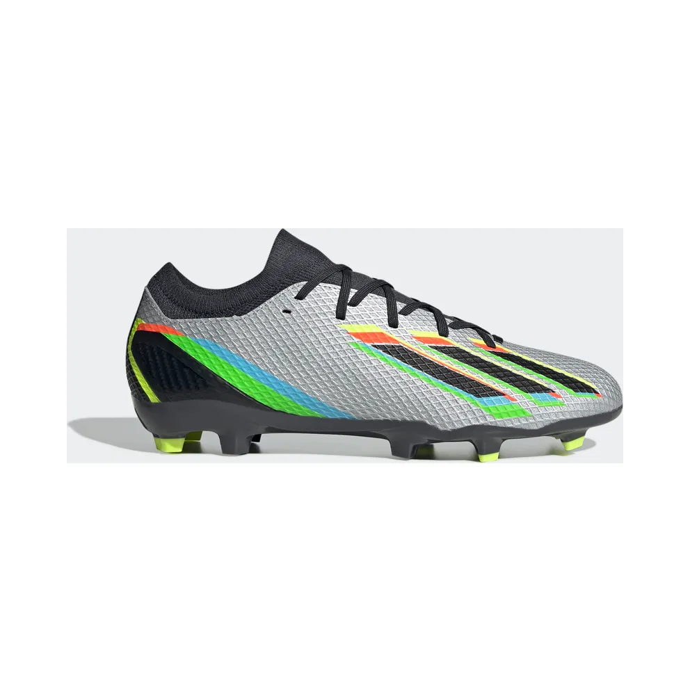 adidas X Speedportal.3 Firm Ground Football Boots Silver Metallic / Core Black / Solar Yellow (GW8454)