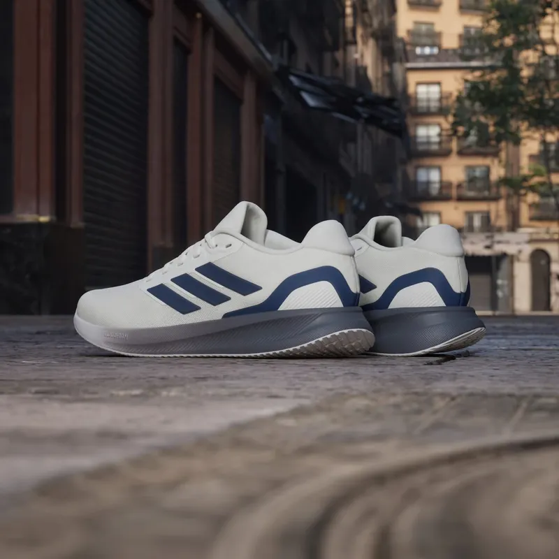 Adidas Runfalcon 5 Running Shoes Off White / Dark Blue / Dash Grey (JQ6977)