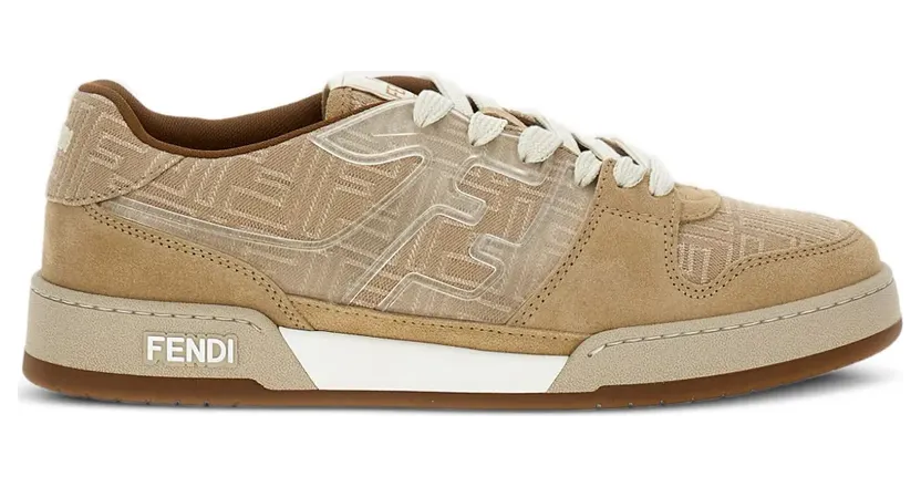 FENDI Match sneakers met FF-monogram – Beige (7E1688AY9B)
