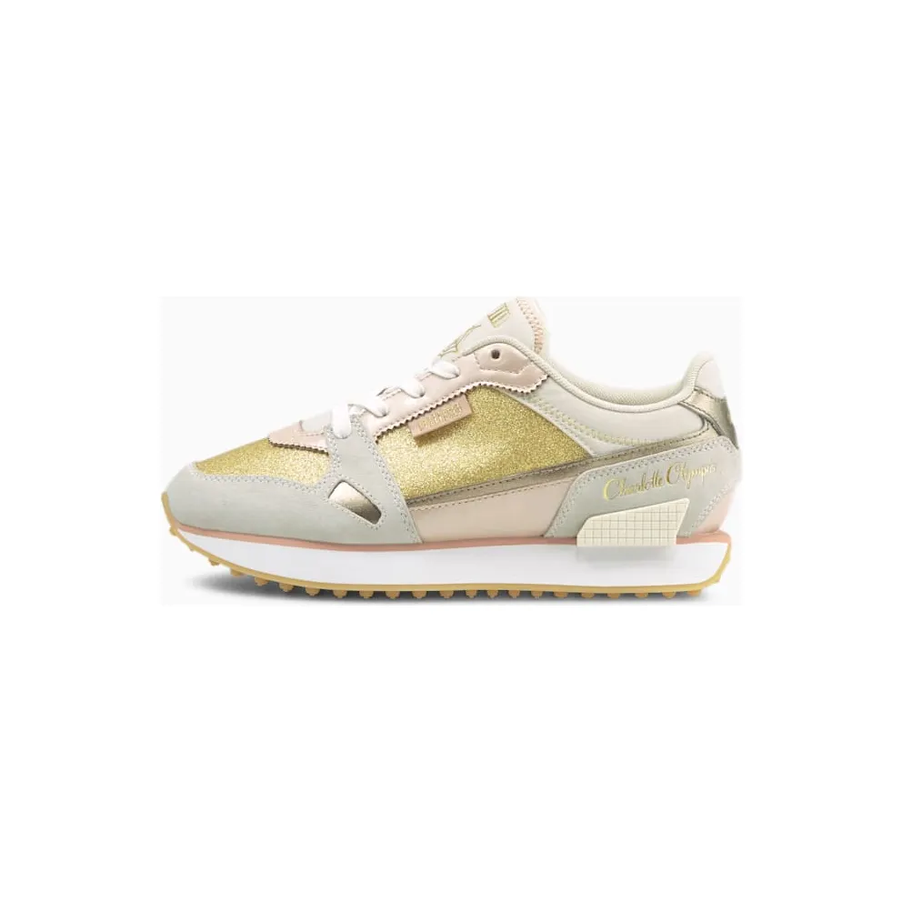 Puma x CHARLOTTE OLYMPIA Mile Rider White/Pink (374340-01)