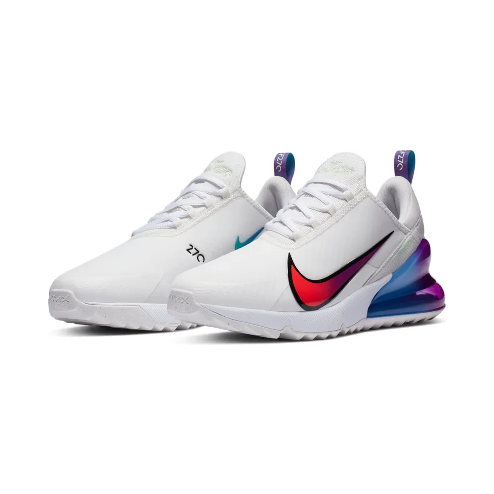 Nike Air Max 270 Golf White Oracle Aqua Vivid Purple Metallic Summit White/Oracle Aqua-Vivid Purple-Black (CZ4912-120)