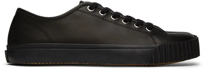 Maison Margiela Black Leather Tabi Sneakers (S57WS0422 P4344)