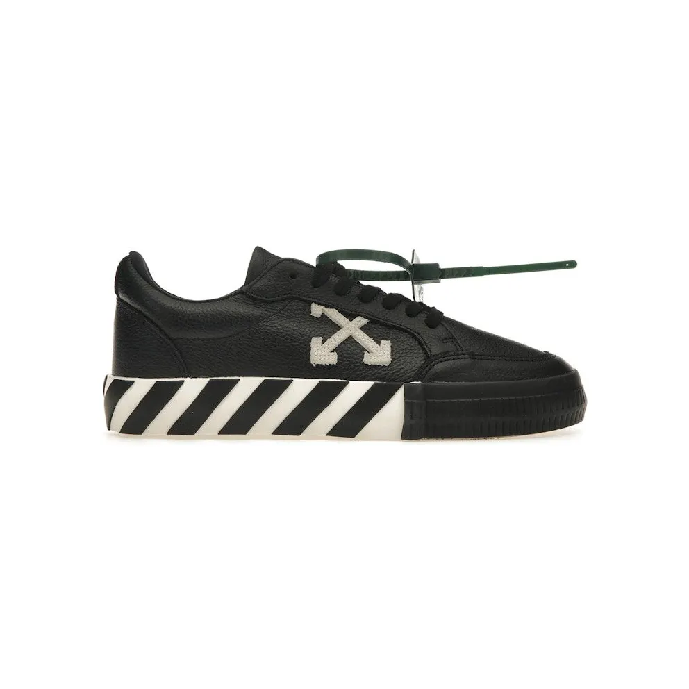 OFF-WHITE Low Vulcanized Leather Black White (OWIA272C99LEA0011001)