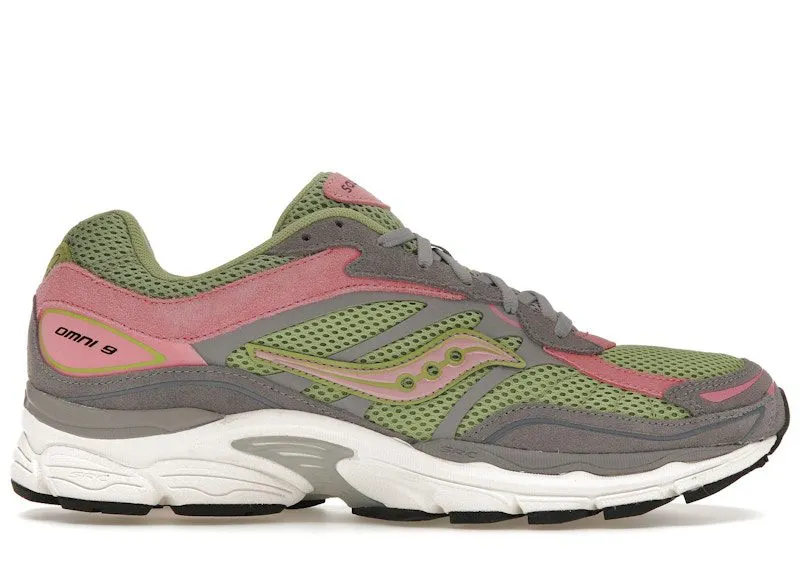 Saucony ProGrid Omni 9 Premium Grey Green Pink (S70740-1)