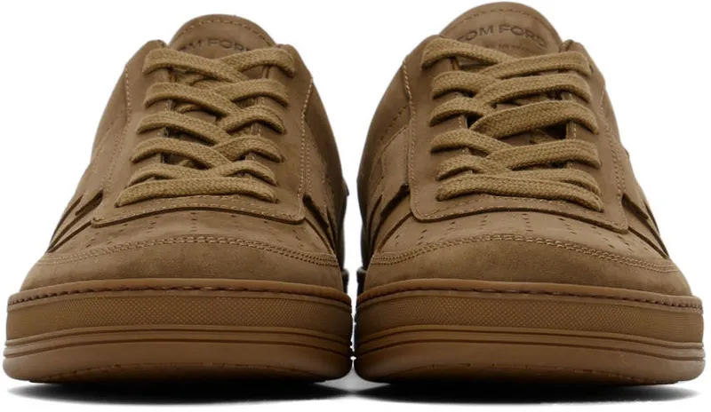 TOM FORD Khaki Suede Radcliffe Sneakers (J1232A-LCL215)