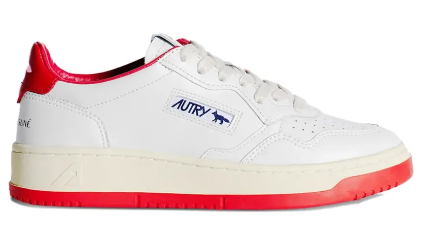 Maison Kitsuné x Autry Medalist mit Fuchs-Patch “White” (AULWMK020407)