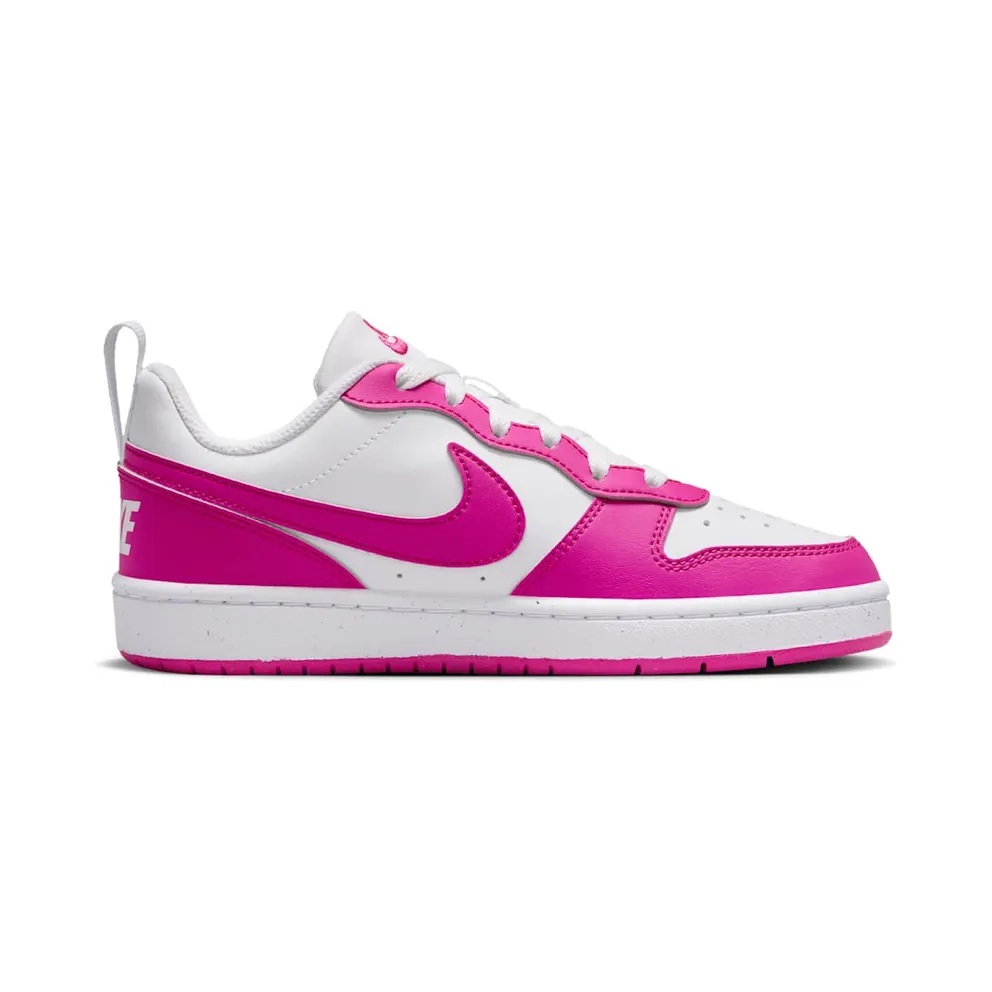 Nike Court Borough Low Recraft GS “Laser Fuchsia White” (DV5456-123)