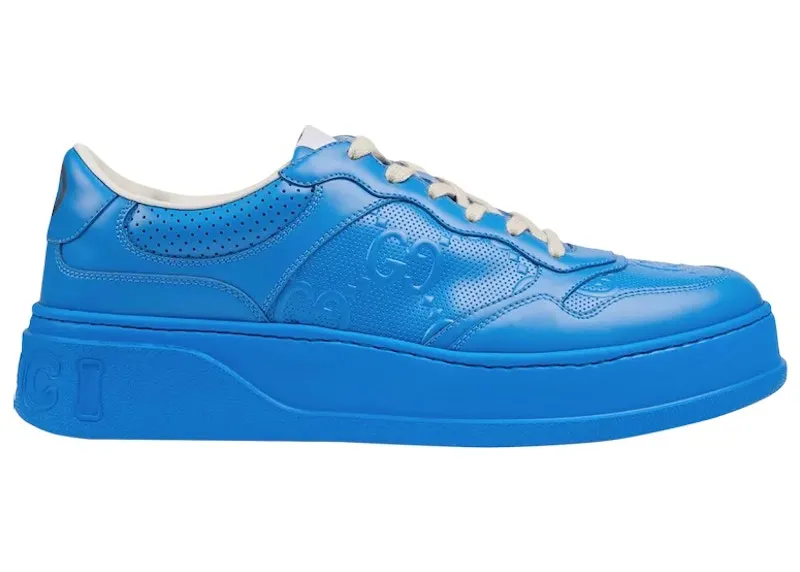 Gucci GG Embossed Sneaker Bright Blue (700641 1XL10 4344)