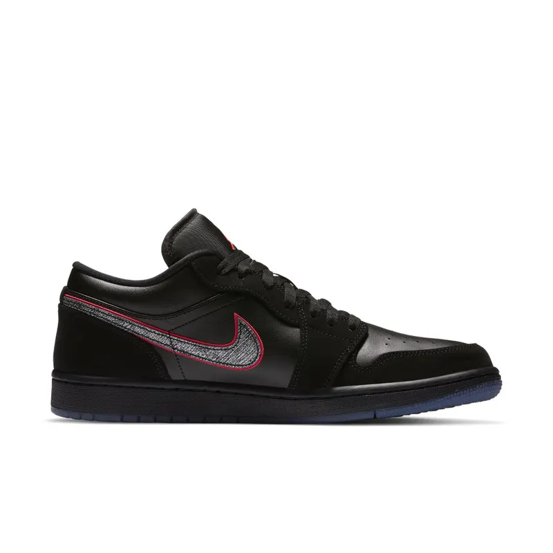 Jordan 1 Low Black Red Orbit Black/Black-Red Orbit (CK3022-006)