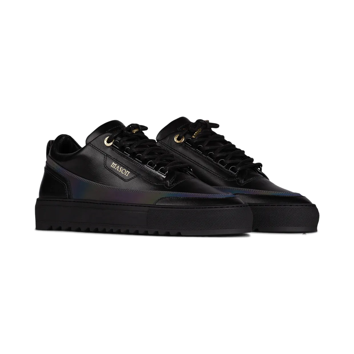 Mason Garments Firenze Leather/Reflective Black/Rainbow (FW20-8D)