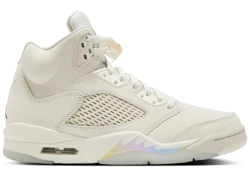 Air Jordan 5 White/Fire Red/White/Vintage Green/Rose (HF3183-001)