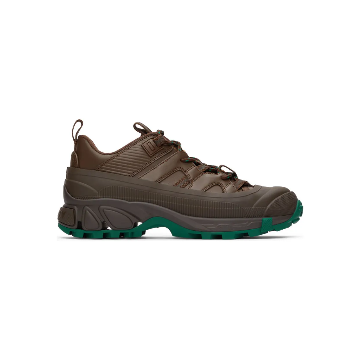 Burberry Brown & Green Arthur Sneakers (8045701)