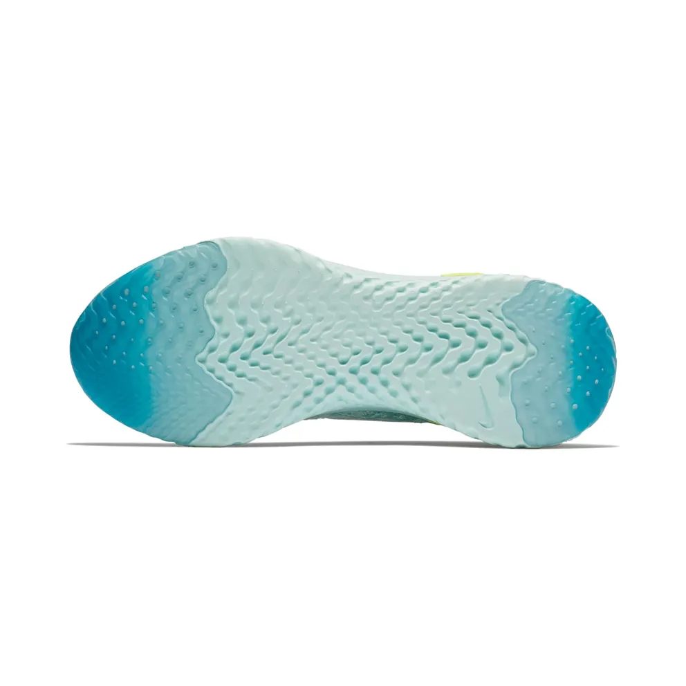 Nike Epic React Flyknit Volt Glow (W) Pure Platinum/White-Mica Blue-Volt Glow-Glacier Blue (AQ0070-008)