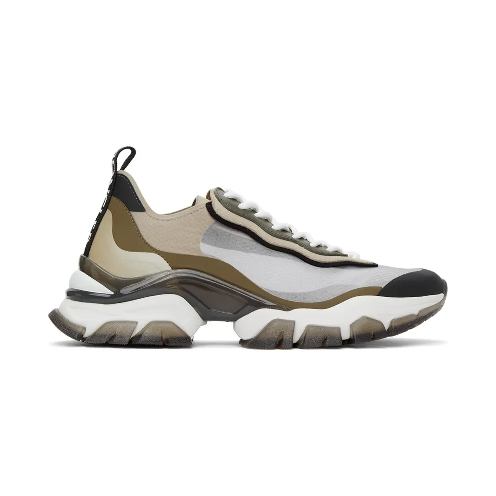 Moncler Beige and Khaki Leave No Trace Light Sneakers (4M732 – 00 – 02SR3)