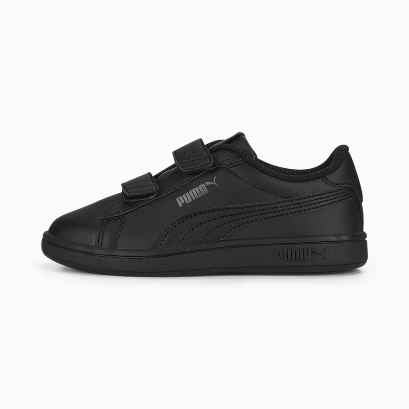 Puma Smash 3.0 Leather V Grey/Black (392033-01)