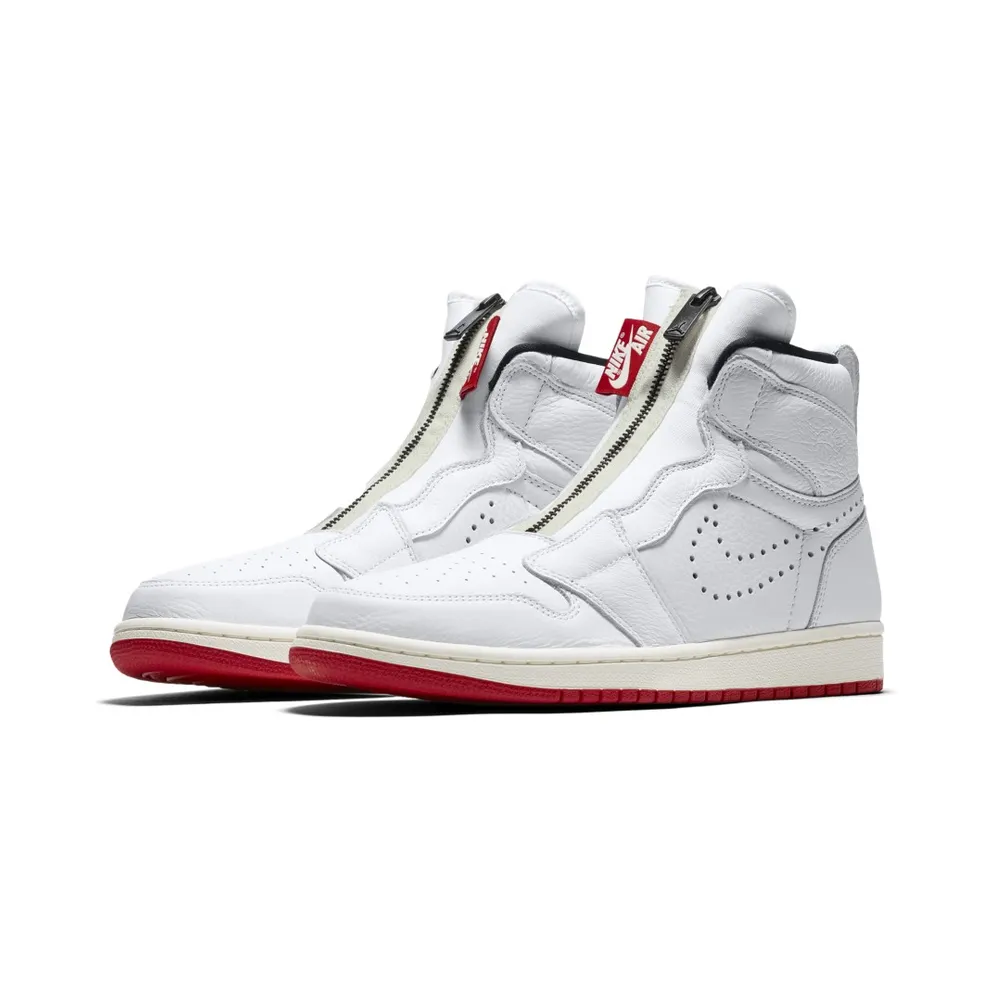 Jordan 1 Retro High Zip White University Red White/Black-Sail-University Red (AR4833-100)