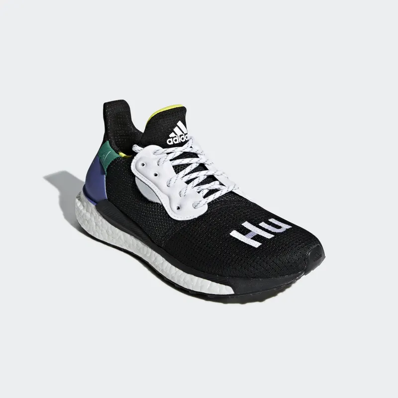 adidas Solar Hu Glide Pharrell Core Black (W) Core Black/Cloud White/Bright Cyan (CG6736)