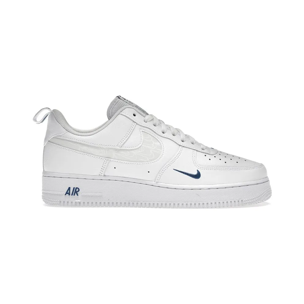 Nike Air Force 1 Low Reflective Swoosh White Blue (FB8971-100)
