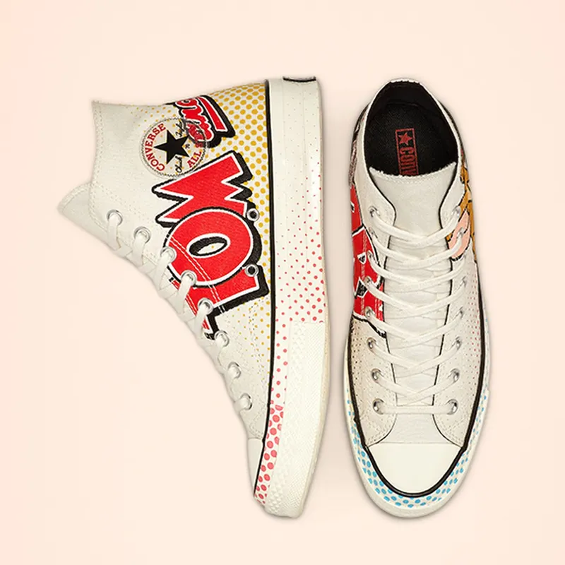 Converse Chuck Taylor All-Star 70s Hi Tom and Jerry Egret/Red-Black (165734C)