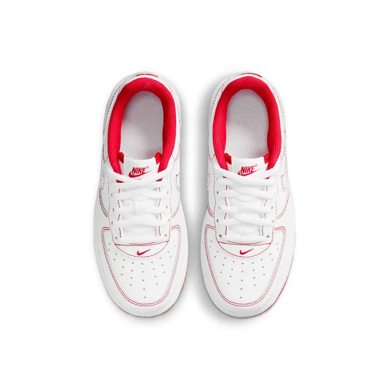 Nike Air Force 1 PS “Contrast Stitch – White University Red” (DC9672-100)