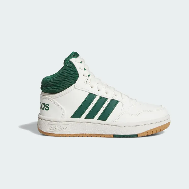 adidas Hoops Mid Core White Collegiate Green Gum (JS4134)