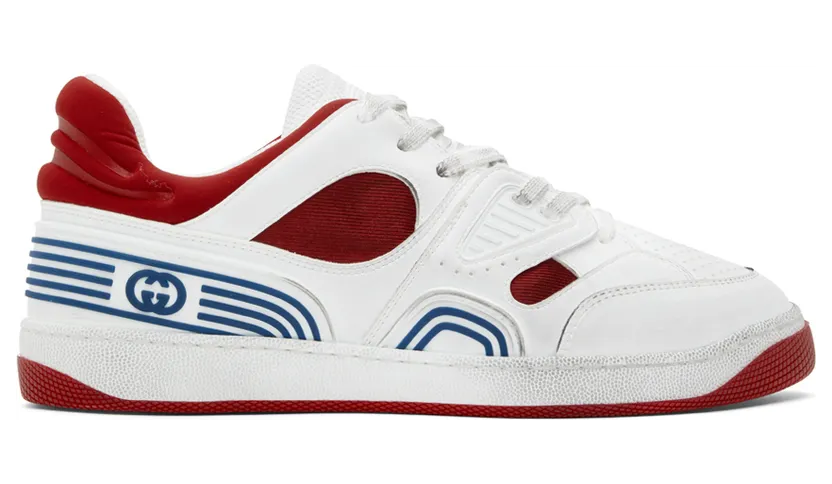 Gucci Red & White Basket (697882 2SHJ0)