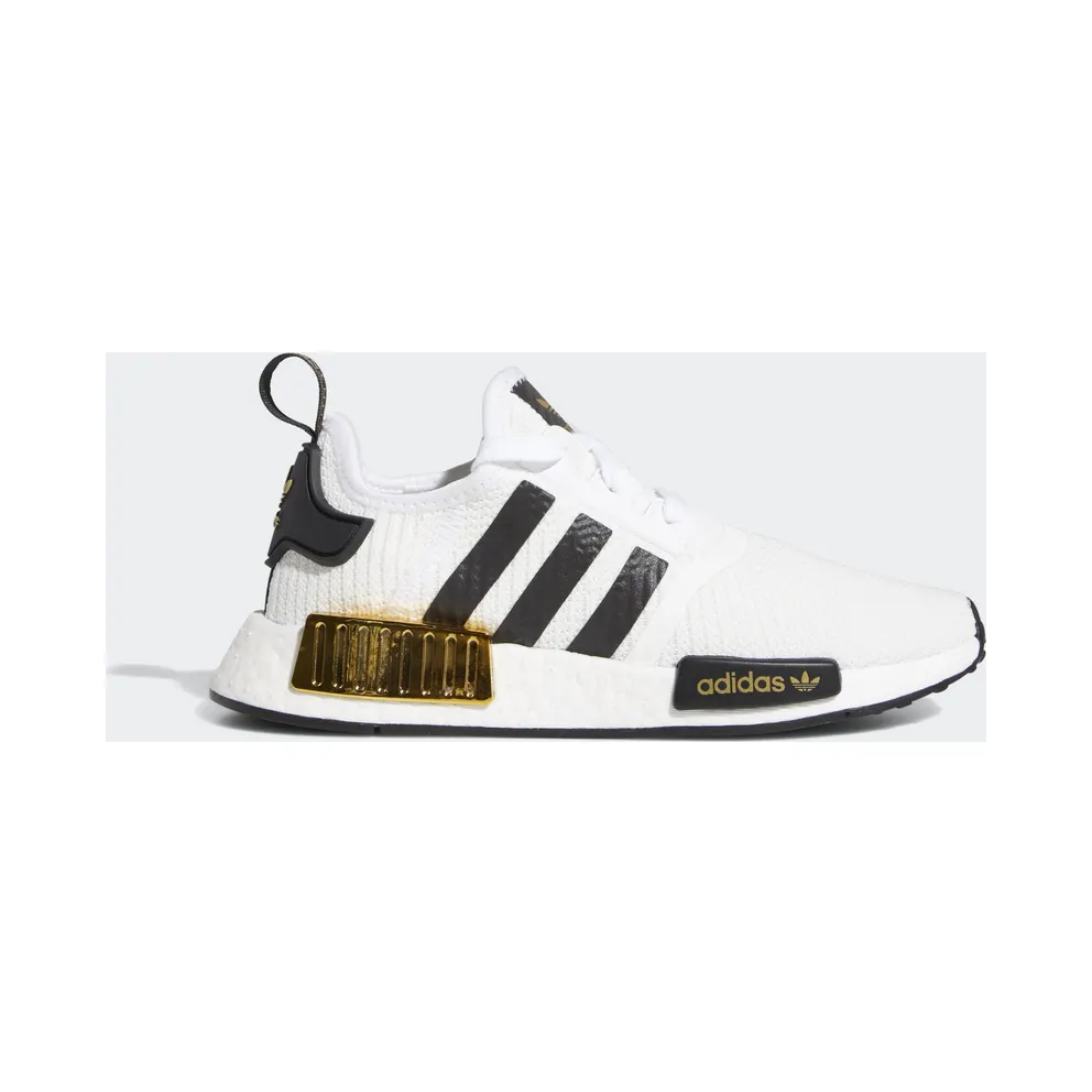 adidas NMD R1 White Black Gold Metallic (Youth)
