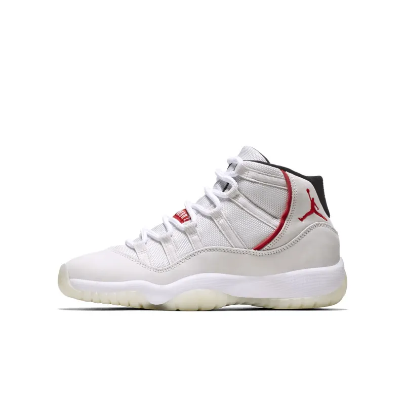 Jordan 11 Retro Platinum Tint (GS) Platinum Tint/University Red-Sail (378038-016)