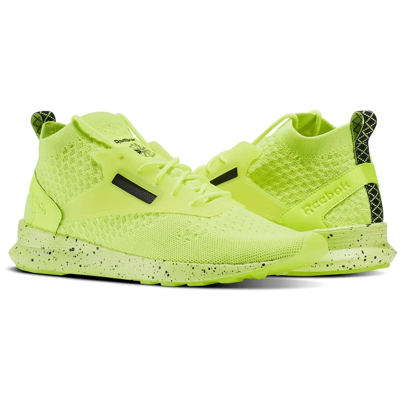 Reebok Zoku Runner Ultra Knit Is Solar Yellow Black White (BS6313)